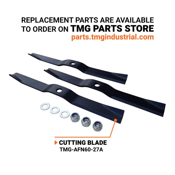 TMG Industrial 60” ATV Tow-Behind Finish Mower, Briggs & Stratton PowerBuilt™ 10.5 HP Engine, TMG-AFN60