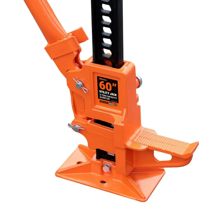 TMG Industrial 60” Off-Road Farm Jack, 3 Ton (6000 lb) Lifting Capacity, 5” to 52” Lift Height, TMG-AJF60