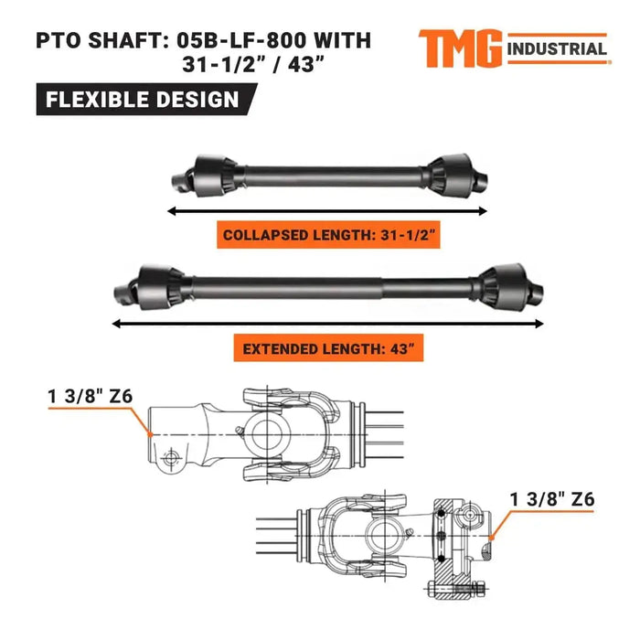 1750 mm (70") Rotary Tiller, 35- 55 HP Tractor, 3-Point Hitch, Category 1 & 2 TMG-RT175 TMG Industrial