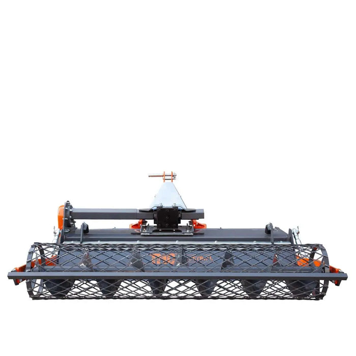 TMG Industrial 65" Stone Burier Rotary Tiller, 3-Point Hitch, Category 1 and 2 Hookup, 35-60 HP Tractors, PTO Shaft Included, 2-1/2" Stone Capacity, TMG-TSB65 (Discontinued)