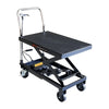 660-lb Mobile Scissor Lift Table, 30" Lifting Height, Foot Pedal Operation, Rubber Padded Tabletop, TMG-ALS03