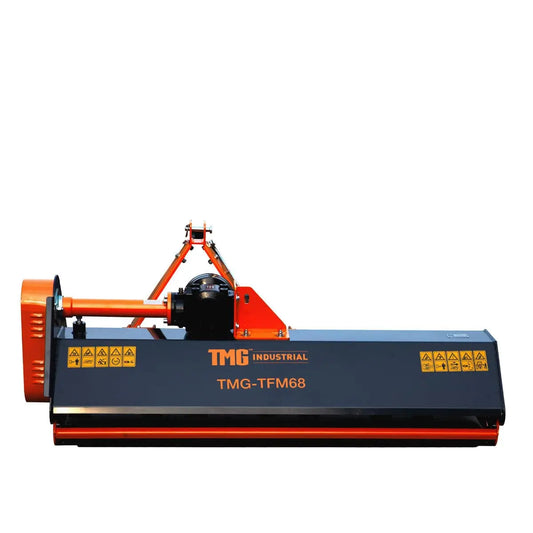 TMG Industrial 68” Flail Mower, 3-Point Hitch, 30-60 HP Tractor, PTO Drive Shaft, TMG-TFM68