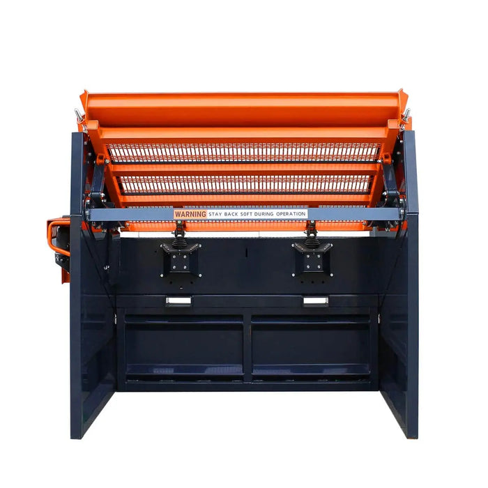 TMG Industrial 70” Vibratory Topsoil Rock Screen, 5.5 HP Kohler Engine, Cantilever Leaf-Springs, 30° Screen Deck, TMG-RSV70G