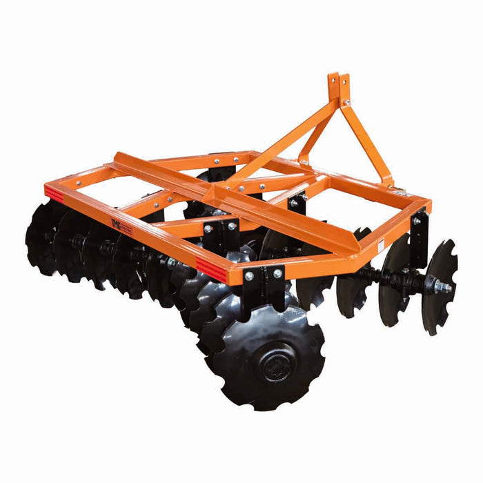 72" Notched Disc Harrow, 3-Point Hitch, Cat 1 Hook-up, 25-45 HP Tractors, TMG-TDH06