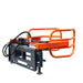 TMG Industrial 72” Skid Steer Hydraulic Round Bale Gripper/Squeeze, 2500 lb Capacity, 35” Depth, Dual Kickstands, Tubular Arms, Universal Quick-Mount, TMG-SBG72