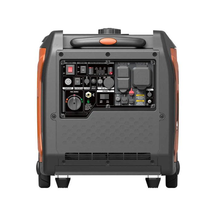 TMG Industrial 7250 Watt Digital Inverter Hybrid Portable Generator, Dual Fuel Capability (Gas/LPG), 6.5hrs 50% Load Run Time, CETL, ETL Certified For Canada/US, EPA Emissions Compliance, TMG-GDI70