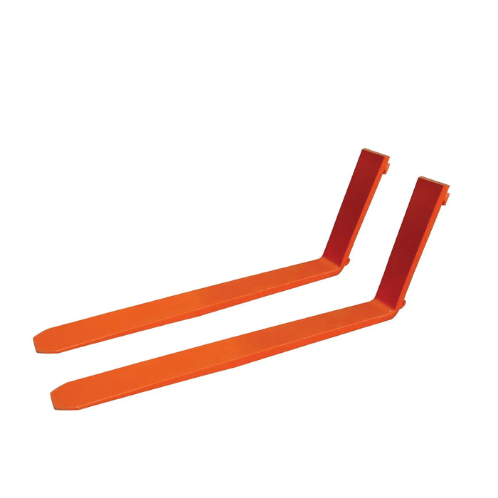 TMG Industrial 78” 5 Ton Pallet Forks, 6380 LB Load Capacity, Tapered & Polished, Boron-Carbon Steel, Class III A Compatibility, Quick Assembly/Mounting, Sold by pair, TMG-PF578