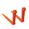 78" 5 Ton Pallet Forks, 6380 LB Load Capacity, Tapered & Polished, Boron-Carbon Steel, Class III A Compatibility, Quick Assembly/Mounting, Sold by pair, TMG-PF578