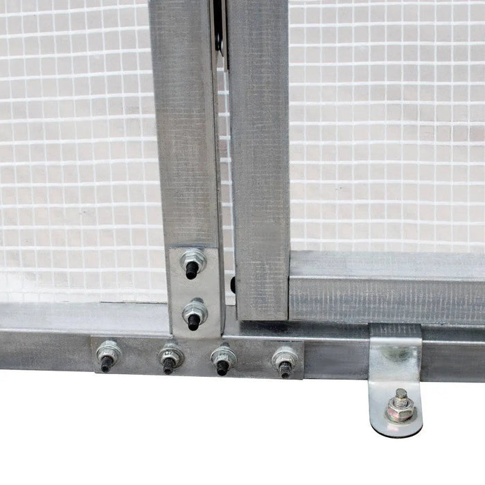 TMG Industrial 8’ x 26’ Greenhouse Grow Tent w/20 Mil Ripstop Leno Mesh PVC Cover, Galvanized Steel Frame, Roll-up Windows, TMG-GH826