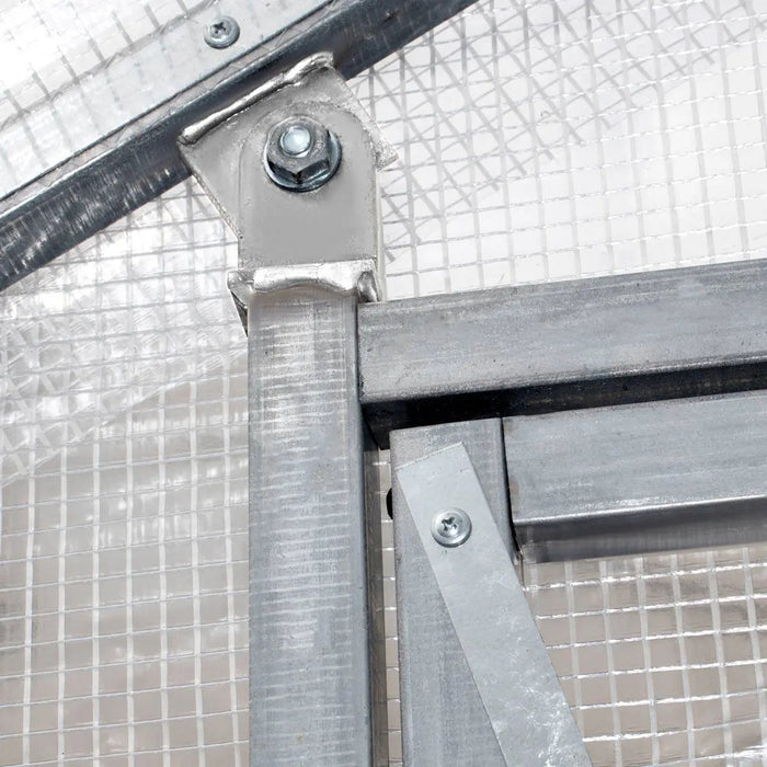 TMG Industrial 8’ x 26’ Greenhouse Grow Tent w/20 Mil Ripstop Leno Mesh PVC Cover, Galvanized Steel Frame, Roll-up Windows, TMG-GH826