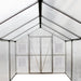 TMG Industrial 8’ x 26’ Greenhouse Grow Tent w/20 Mil Ripstop Leno Mesh PVC Cover, Galvanized Steel Frame, Roll-up Windows, TMG-GH826