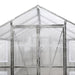TMG Industrial 8’ x 26’ Greenhouse Grow Tent w/20 Mil Ripstop Leno Mesh PVC Cover, Galvanized Steel Frame, Roll-up Windows, TMG-GH826