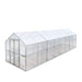 TMG Industrial 8’ x 26’ Greenhouse Grow Tent w/20 Mil Ripstop Leno Mesh PVC Cover, Galvanized Steel Frame, Roll-up Windows, TMG-GH826