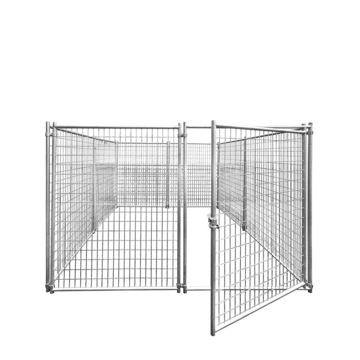 TMG Industrial 8’ x 8’ Galvanized Dog Kennel, Easy Assembly, Weather-Resistant, TMG-DCP08