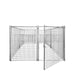 TMG Industrial 8’ x 8’ Galvanized Dog Kennel, Easy Assembly, Weather-Resistant, TMG-DCP08