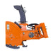 TMG Industrial 84” Skid Steer Snow Blower 45-75 HP Loader Required, 24” Diameter Impeller, 360° Motor Driven Snow Chute, TMG-SSB84