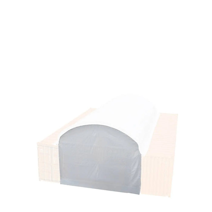 TMG Industrial Back End Wall Kit, Compatible with TMG-DT2041CV container shelters installed with the standard height containers (8’6”), TMG-DT20BW8V