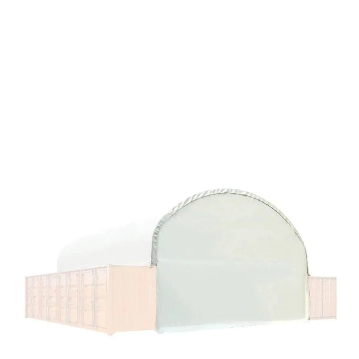 TMG Industrial Back End Wall Kit, Compatible with TMG-DT4041C and DT4041CF container shelters installed with the standard height containers (8’6”), TMG-DT40BW8V