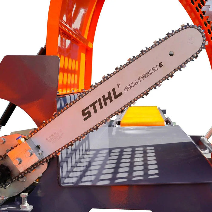 TMG Industrial Firewood Log Splitter Processor Conveyor, 24" x 15" Log Capacity, 14 HP Kohler Engine, 18” STIHL Chainsaw, TMG-GLS20