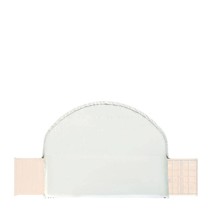 TMG Industrial Front & Back End Wall Kit, Custom Cut for TMG-DT4041C Dual Truss Container Shelter, Front Winch Roll-up Door, Steel Man Door, 21 oz PVC, TMG-DT40CFB