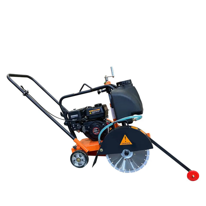 TMG Industrial Heavy-Duty Walk Behind Concrete Floor Saw, w/6.5 HP Loncin Gasoline Engine, 3” Cutting Depth, TMG-Q300