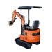 TMG Industrial Mini Compact Excavator, 15 HP Air-Cooled Engine w/EPA Certification, 61-½” Max. Digging Depth, 1900 Lb Operating Weight, TMG-MVE08