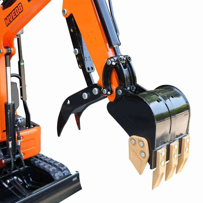 TMG Industrial Mini Compact Excavator, 15 HP Air-Cooled Engine w/EPA Certification, 61-½” Max. Digging Depth, 1900 Lb Operating Weight, TMG-MVE08