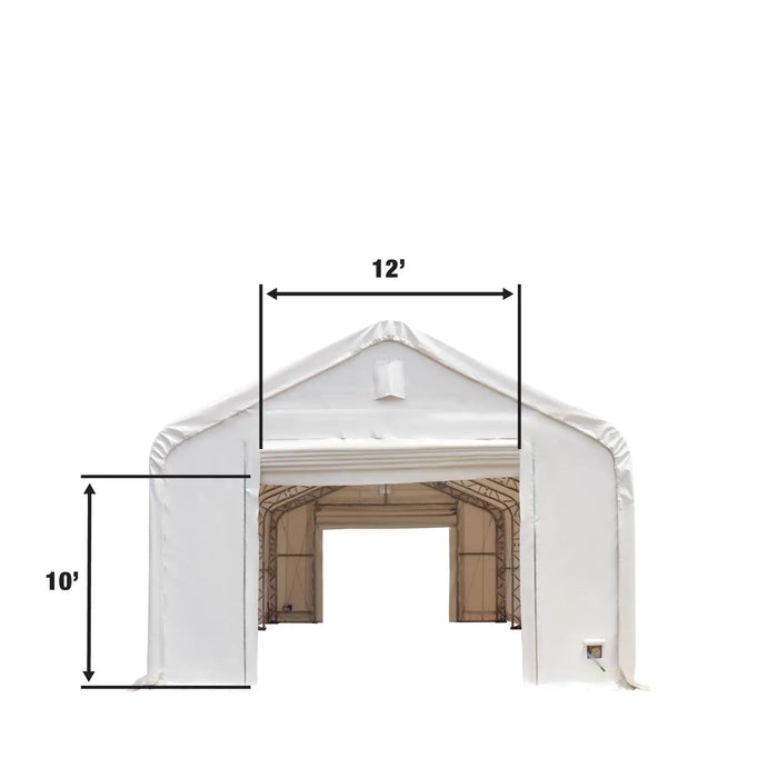 TMG Industrial Pro Series 20' x 30' Dual Truss Storage Shelter with Heavy Duty 17oz PVC Cover, TMG-DT2031-PRO (Previously DT2030-PRO)
