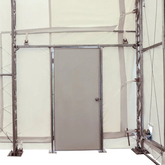 TMG Industrial Pro Series 20' x 40' Dual Truss Storage Shelter with Heavy Duty 17 oz PVC Cover & Drive Through Doors, TMG-DT2041-PRO