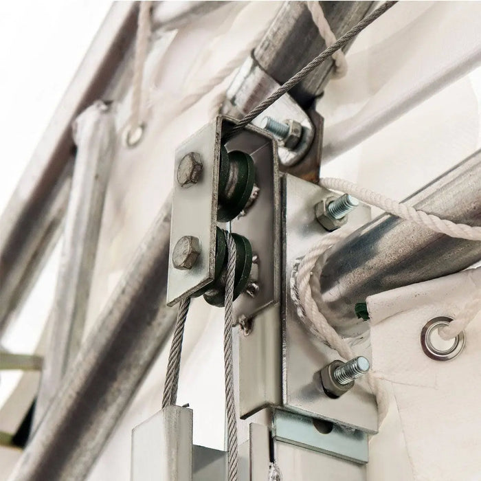 TMG Industrial Pro Series 20' x 40' Dual Truss Storage Shelter with Heavy Duty 17 oz PVC Cover & Drive Through Doors, TMG-DT2041-PRO