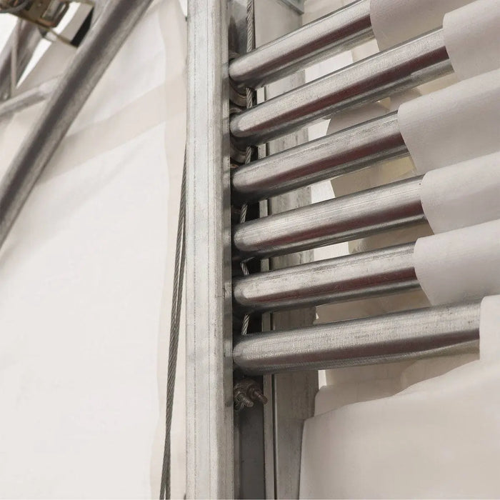 TMG Industrial Pro Series 20' x 40' Dual Truss Storage Shelter with Heavy Duty 17 oz PVC Cover & Drive Through Doors, TMG-DT2041-PRO