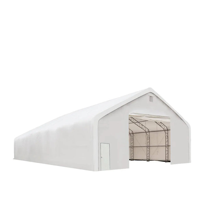 TMG Industrial Pro Series 40' x 80' Dual Truss Storage Shelter with Heavy Duty 21 oz PVC Cover & Drive Through Doors, TMG-DT4081-PRO(Previously TMG-DT4080-PRO)