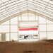 TMG Industrial Pro Series 70' x 150' Dual Truss Storage Shelter with Heavy Duty 32 oz PVC Cover & Drive Through Doors, TMG-DT70150-PRO