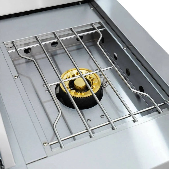 TMG Industrial Stainless Steel Outdoor Kitchen, 6 Main Burners, Rear Burner, Side Burner, Integrated Sink & Refrigerator, CSA/CE Certified, TMG-LKS08