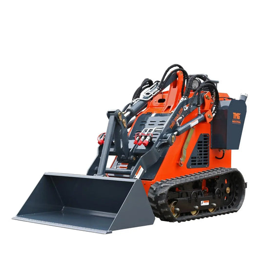 TMG Industrial Stand-On Mini Track Loader, 22 HP Honda Engine, Eaton Hydraulic Motor, Permco Hydraulic Pump, Italian Hydro Control Valve, Joystick Controls, 750 lb Load Capacity, Smooth Bucket Included, TMG-MVL22H