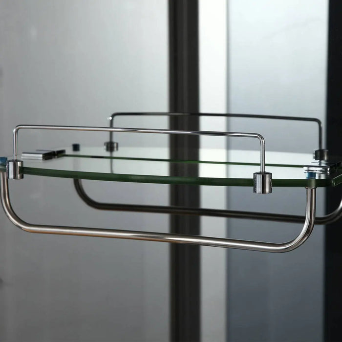 TMG Industrial Steam Shower Room, Ozonation, Adjustable Fan Settings, Intuitive Keypad Controls, FM Radio, Bluetooth Connectivity, Custom Temperature & Duration Settings, Left Drain, Blue Lighting, TMG-SR915