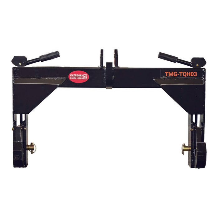 Tractor 3-Point Quick Hitch, 3600 Lb Capacity, CAT 2 Hook-Up, 90 HP Tractor, ASAE Specifications, TMG-TQH03