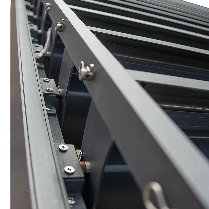 TMG LIVING 10' x 20' Aluminum Motorized Louver Pergola with Side Screens, TMG-LPG21