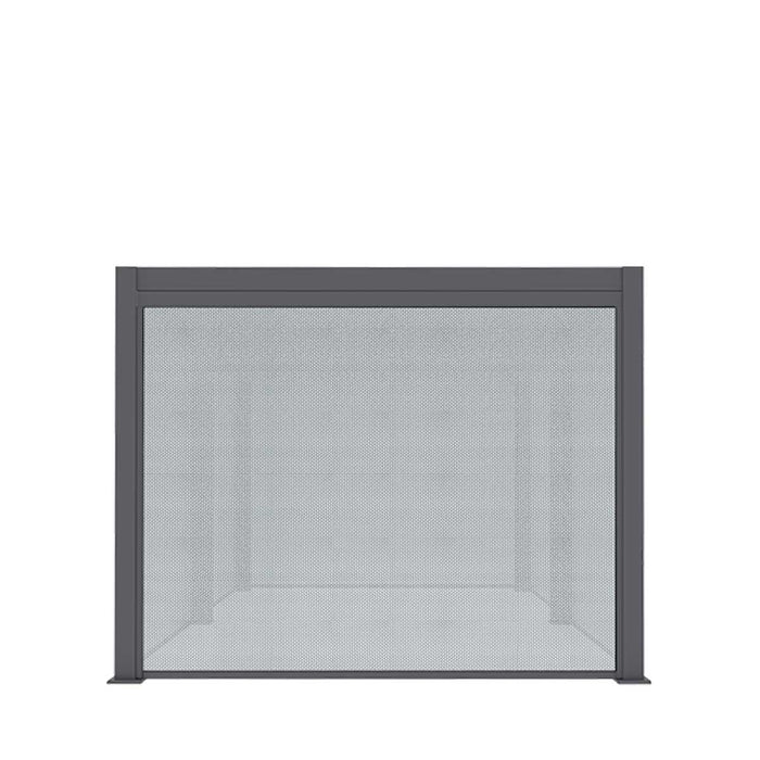 TMG LIVING 10' x 20' Aluminum Motorized Louver Pergola with Side Screens, TMG-LPG21