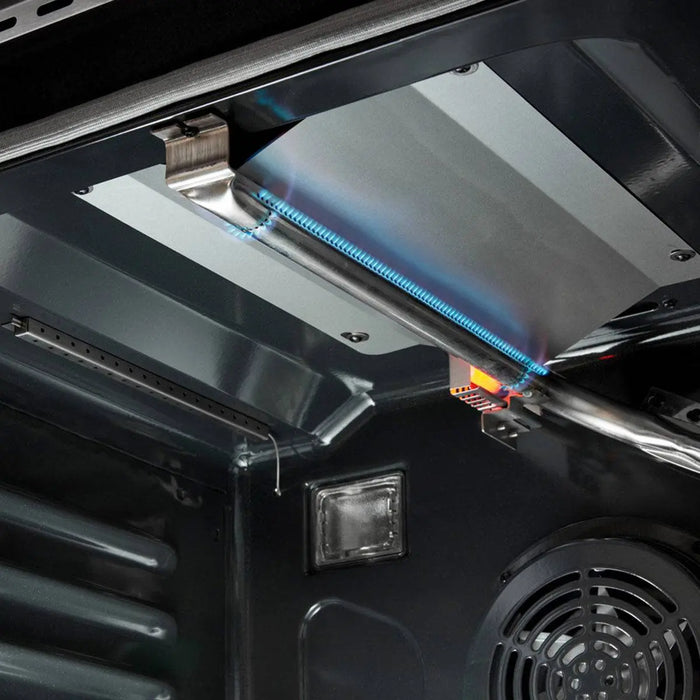 TMG Living Kitchen 36” Freestanding Gas Convection Range, Commercial Convection Fan, 3-Layered Glass Window, 9000-18500 BTU, TMG-HRG36