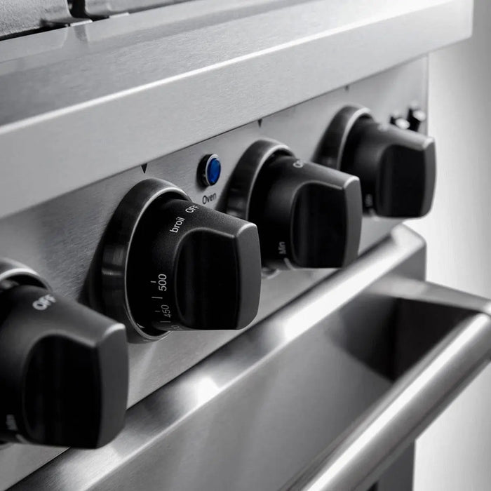 TMG Living Kitchen 48” Freestanding Gas Convection Range, Commercial Convection Fan, 3-Layered Glass Window, 9000-18500 BTU, TMG-HRG48