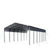6 × 9 m Metal Shed Carport with 2.9 m Open Sidewalls, 3.8 m Peak Height, TMG-MSC2030