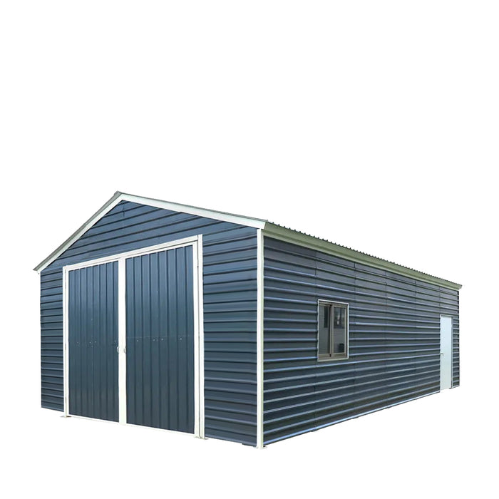 20' x 30' Metal Garage Shed, 11'10" Large Front Door, Side Entry, Window and 13' Peak Height, TMG-MS2030-D1 TMG Industrial CA