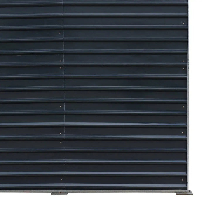 TMG Industrial 20’ x 30’ Metal Shed Carport, 10’ Enclosed Sidewalls, 600 Sq-Ft, 27 GA Corrugated Panels, TMG-MSC2030F