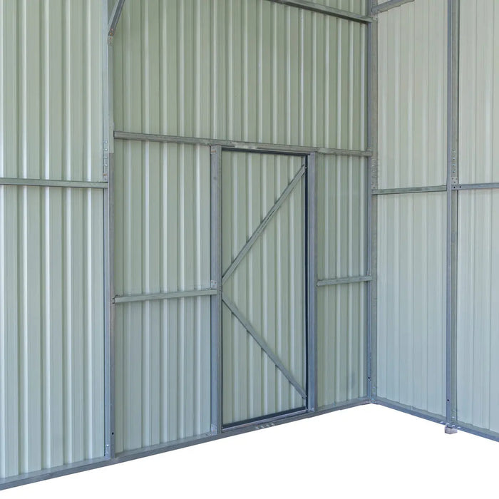 30' x 30' Metal Garage Shed – Steel Building with 11’ Clearance High Front Doors, Side Entry Door, 16 GA Steel Structure TMG-MS3030 TMG Industrial