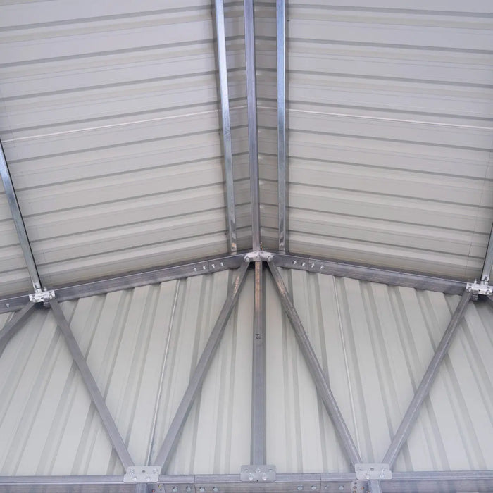 30' x 30' Metal Garage Shed – Steel Building with 11’ Clearance High Front Doors, Side Entry Door, 16 GA Steel Structure TMG-MS3030 TMG Industrial