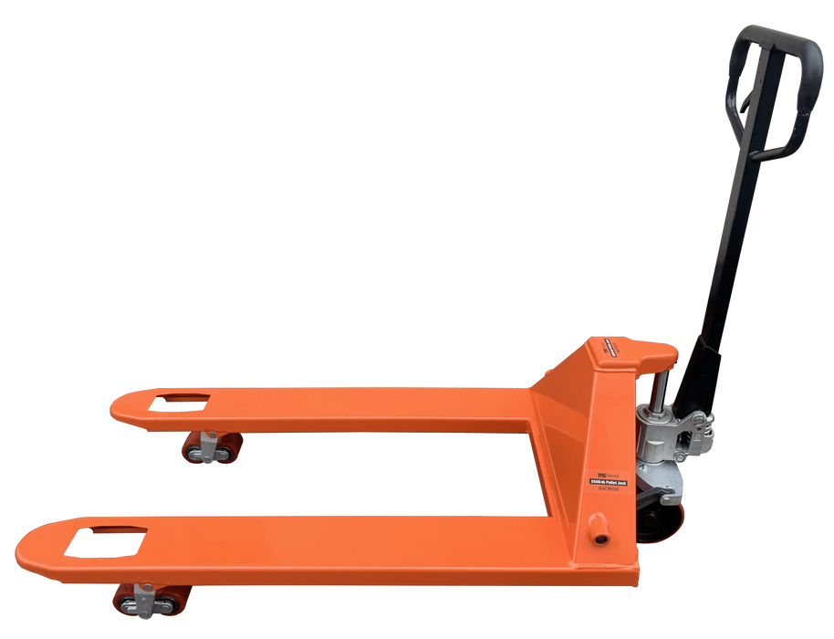 TMG-PJ55 Qty of (6) 5500-lb Pallet Jack Truck, 27" x 48" Forks, 210° Steering Arc, 3'' Clearance