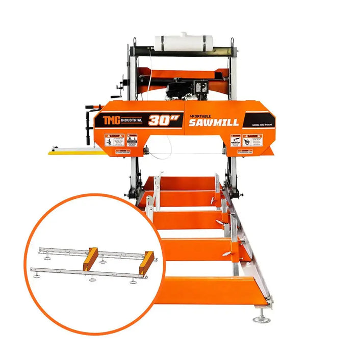 1220 mm (4-ft) Track Extension Kit for TMG-PSM26, PSM27 and PSM27R Portable Sawmill, TMG-PSM27-4EX TMG Industrial AU