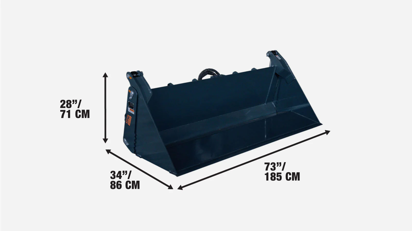 TMG Skid Steer 4-in-1 Bucket, 700 kg Capacity, 770 mm (30") Opening