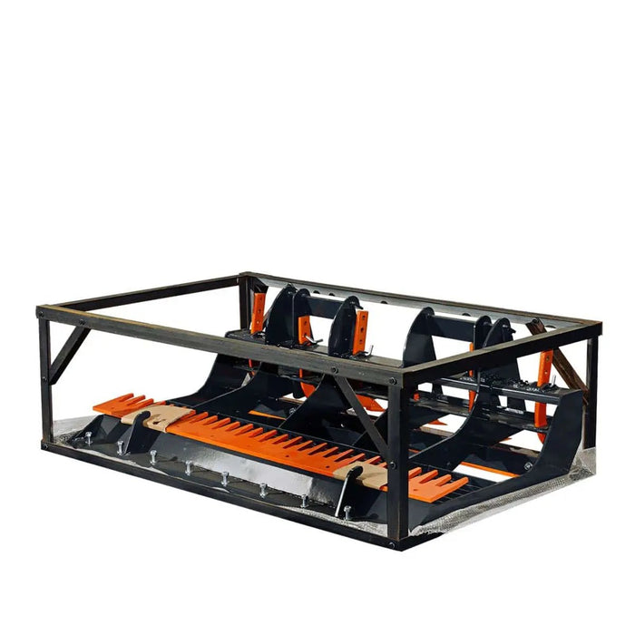 TMG Industrial 72” Skid Steer Land Plane, 6 Adjustable Ripper Teeth, Reversible Planer Comb, Grading, Spreading & Leveling, TMG-SLP72
